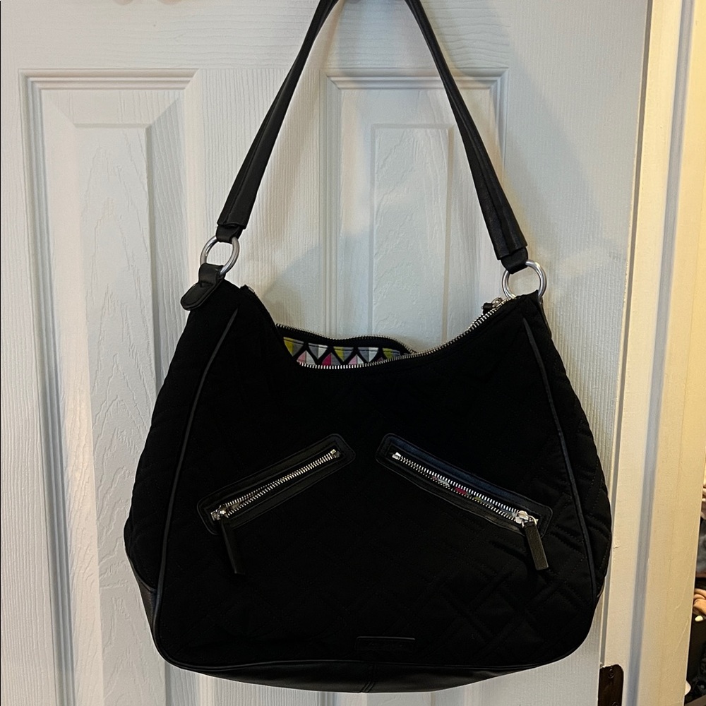 Vera Bradley Black Quilted Shoulder Bag